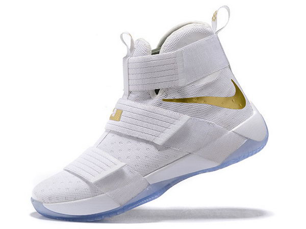 Nike Lebron Soldier 10 White And Gold China